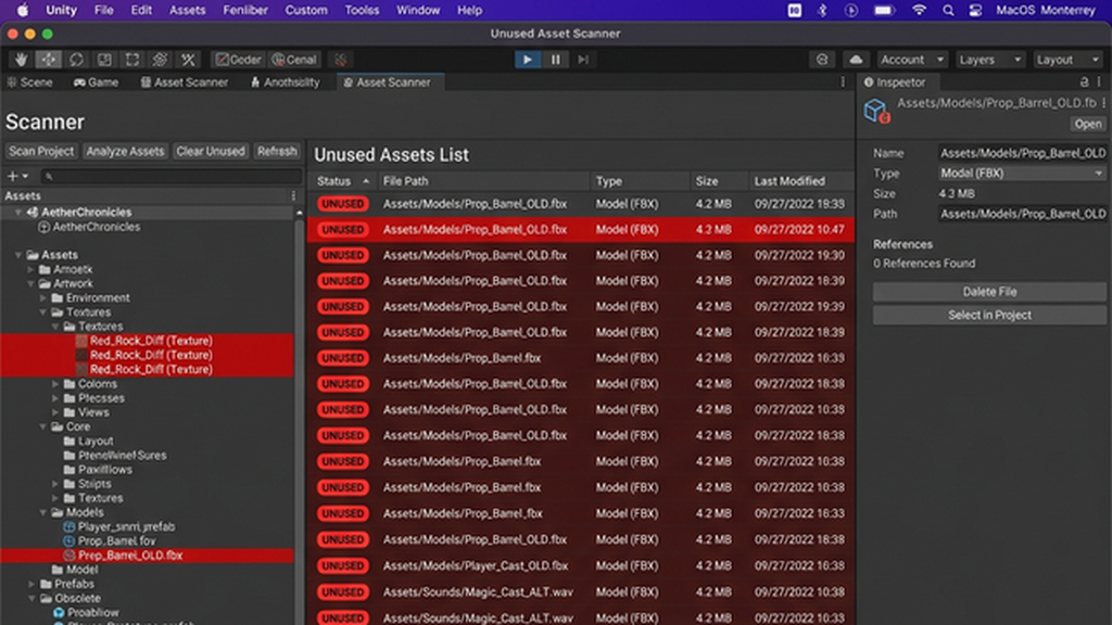 Unity Project Hygiene Tool